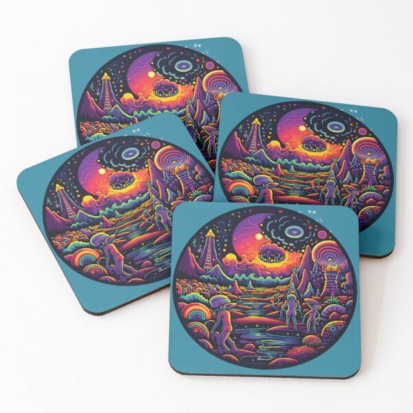 Aperçu de l'œuvre Goa Rhythms : visualisation du rythme trippant créée et vendue par Mr.Psychedelia.