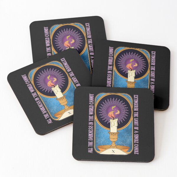 Item preview, Light in the Dark | Lit Candle Tarot Card designed and sold by ObsidianDaz.