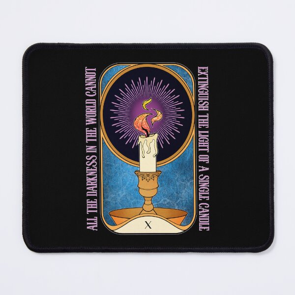 Item preview, Light in the Dark | Lit Candle Tarot Card designed and sold by ObsidianDaz.