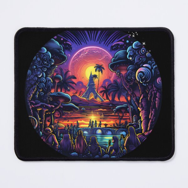 Aperçu de l'œuvre Goa PsycheScape : Au-delà de l'horizon de l'imagination créée et vendue par Mr.Psychedelia.