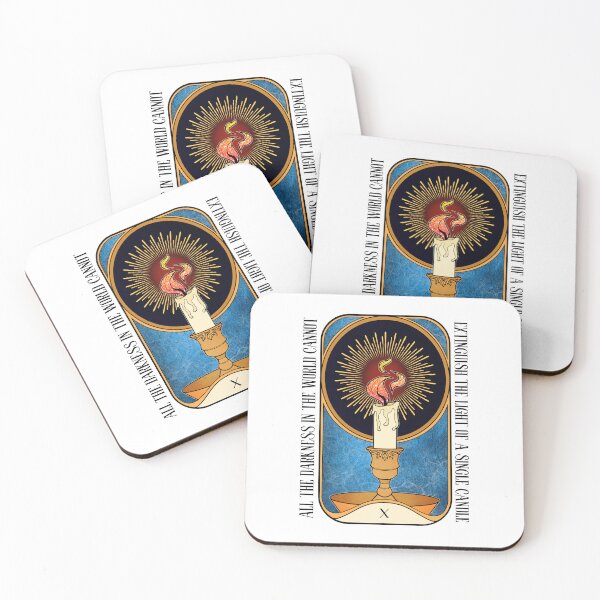 Item preview, Light in the Dark | Lit Candle Tarot Card designed and sold by ObsidianDaz.
