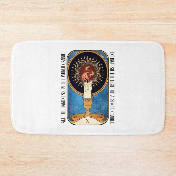Item preview, Light in the Dark | Lit Candle Tarot Card designed and sold by ObsidianDaz.