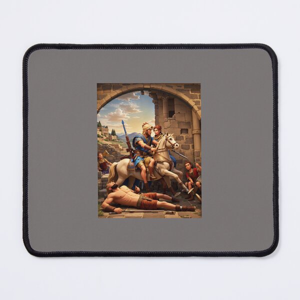 Item preview, Achilles' Triumph in 3D Animation: Van Gogh-Style Landscape designed and sold by Chukszy1.