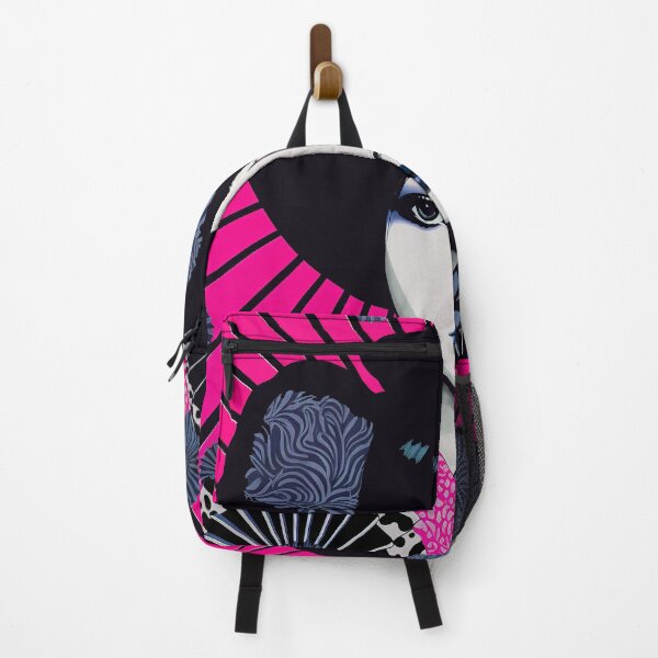 Item preview, Japanese Maiko in Fuchsia Pink & Blue designed and sold by Meeheemaha.