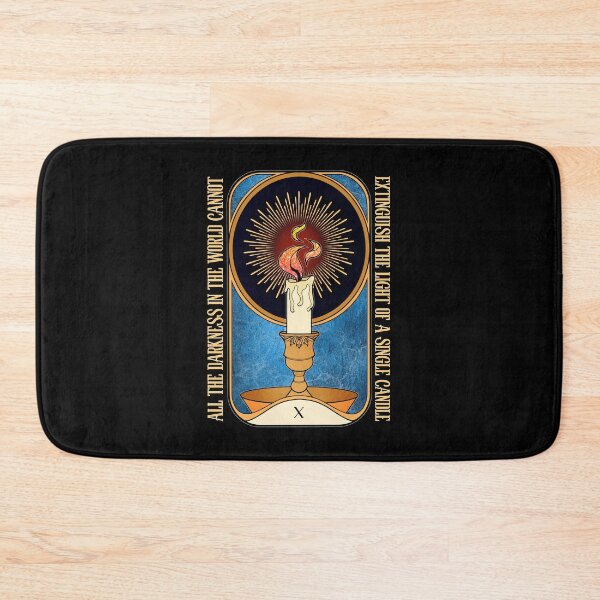 Item preview, Light in the Dark | Lit Candle Tarot Card designed and sold by ObsidianDaz.