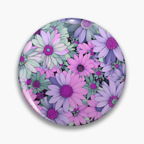 Item preview, Flowercore Maximalist Flowers Viewed From Above - Bohemian Style Floral Display 3 of 4 designed and sold by Beachy.