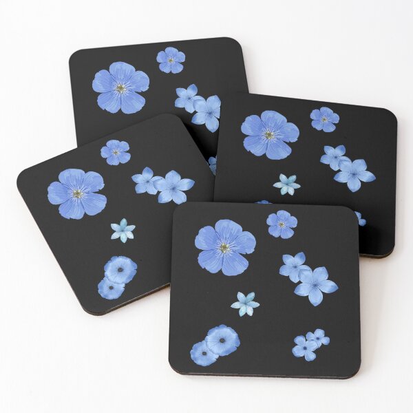 Item preview, Little blue flowers designed and sold by Mateusz Majcherek.