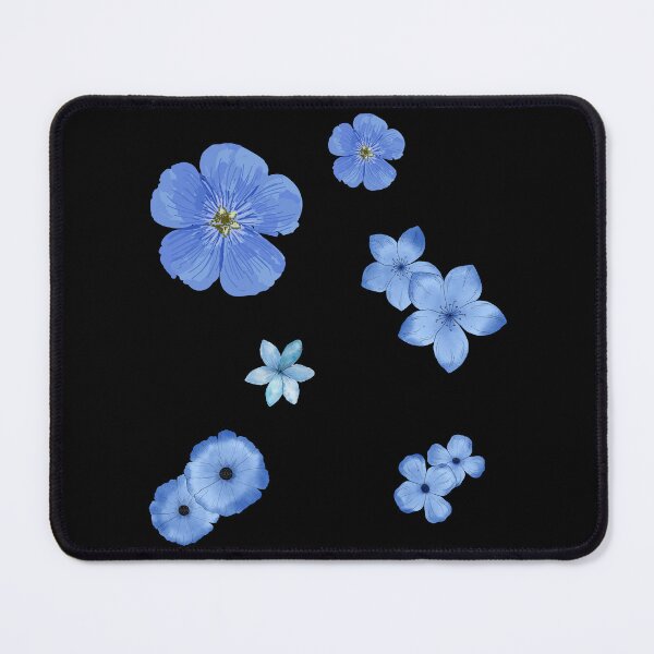 Item preview, Little blue flowers designed and sold by Mateusz Majcherek.