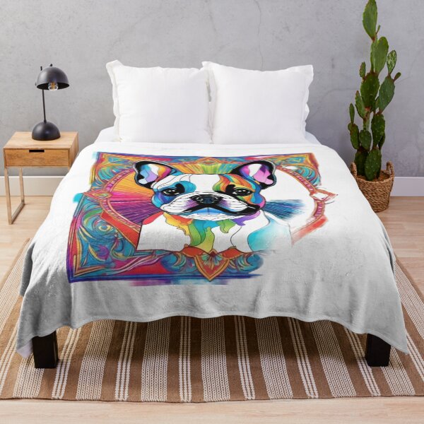 Item preview, Psychedelic and Surreal French Bulldog designed and sold by IvoryTowers.