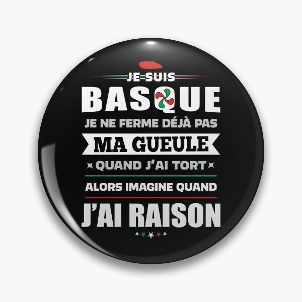 Item preview, Basque Humor, Cross and Beret from the Basque Country designed and sold by Mon-Tshirt.