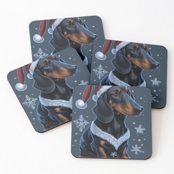 Item preview, dachshund in Santa's hat designed and sold by jkrphoto.