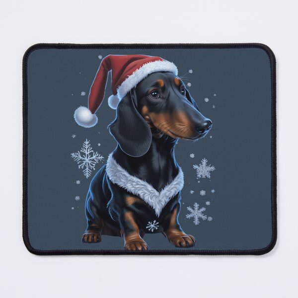 Item preview, dachshund in Santa's hat designed and sold by jkrphoto.