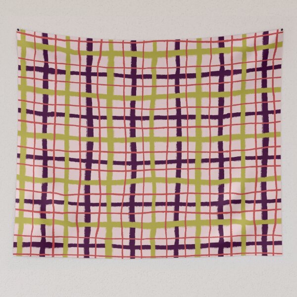 Item preview, Wobbly Plaid designed and sold by BurningChair.
