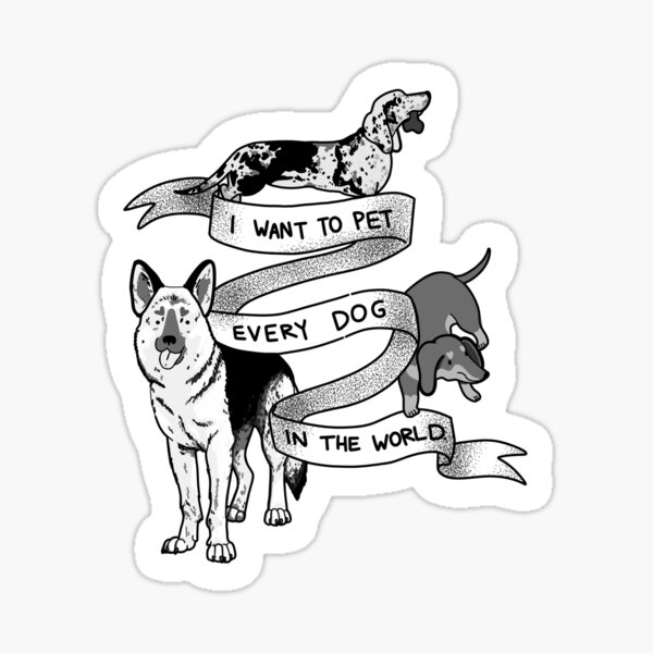 Item preview, All I want is to pet all of the DOGS<3 - DOG LOVER designed and sold by Itsdomd.