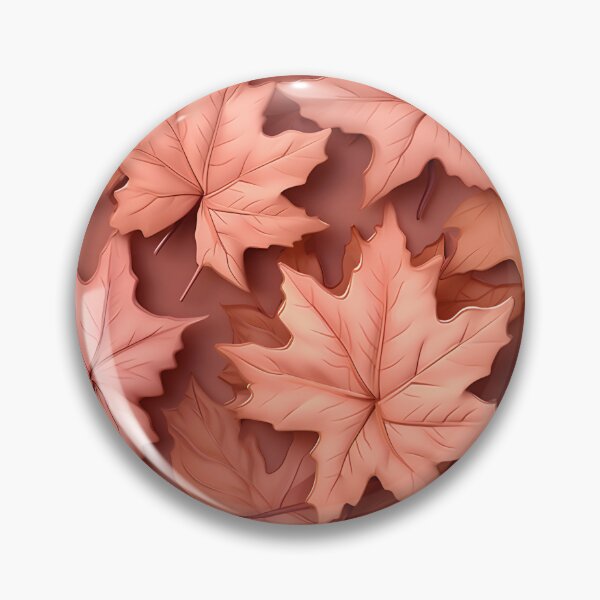 Item preview, Peach colour maple leaf  designed and sold by Trendy-Artistry.