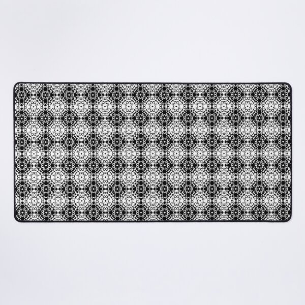 Aperçu de l'œuvre Modèle sans couture de fleurs noires et blanches créée et vendue par NamPariDesign ..