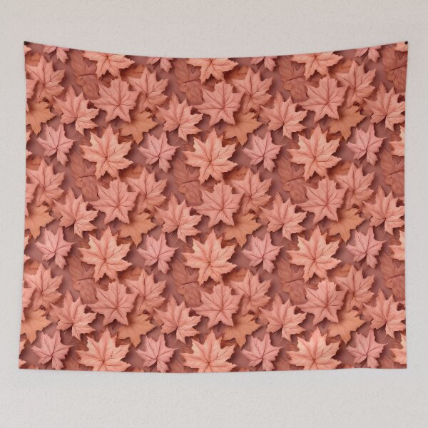Item preview, Peach colour maple leaf  designed and sold by Trendy-Artistry.