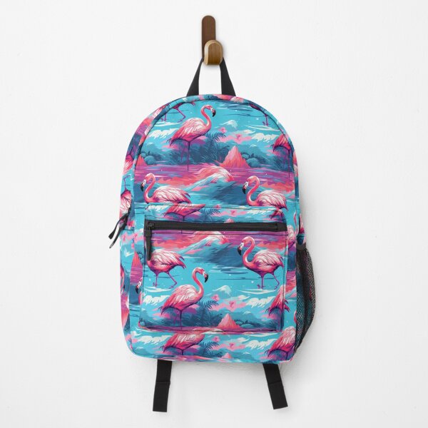Artikelvorschau, Vaporwave-Flamingo-Muster-Illustration entworfen und verkauft von SowCow.