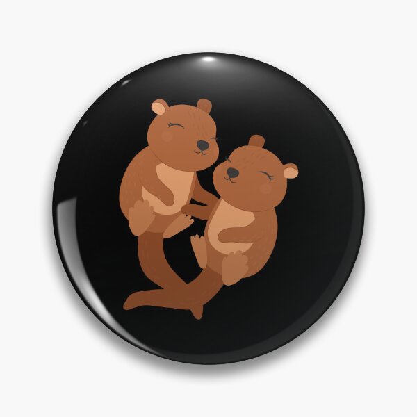 Item preview, Significant Otters - Otters holding hands designed and sold by Mateusz Majcherek.