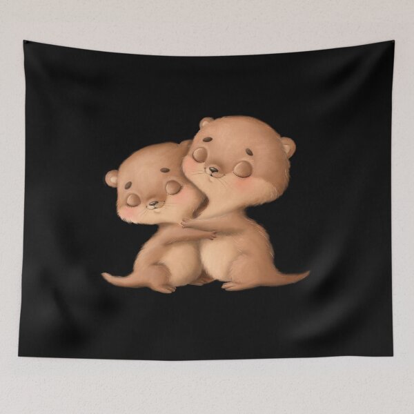 Item preview, Significant Otters - Otters holding hands designed and sold by Mateusz Majcherek.