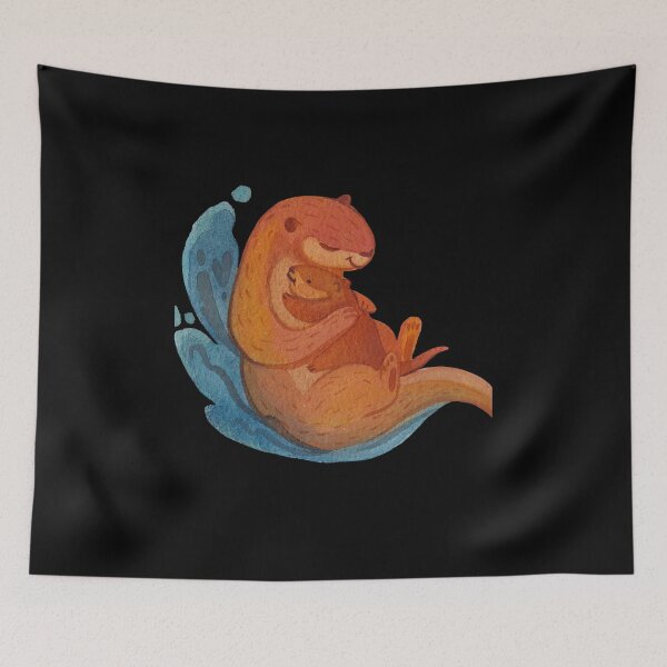 Item preview, Significant Otters - Otters holding hands designed and sold by Mateusz Majcherek.