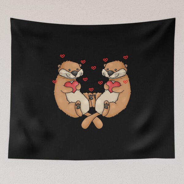 Item preview, Significant Otters - Otters holding hands designed and sold by Mateusz Majcherek.