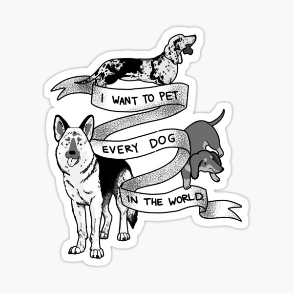 Item preview, All I want is to pet all of the DOGS<3 - DOG LOVER white designed and sold by Itsdomd.