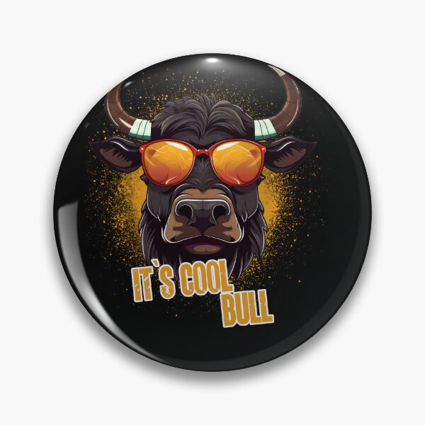 Item preview, Comic Bull With Sunglasses - It's Cool Bull designed and sold by sbachstroem.