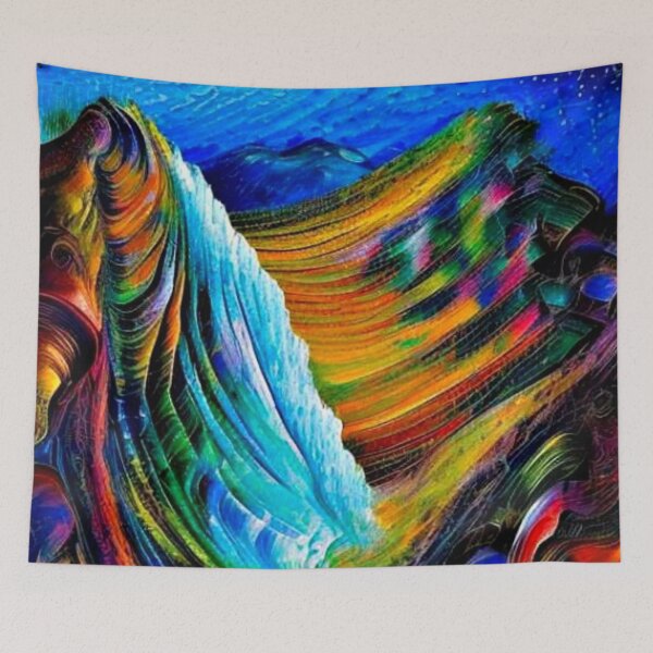Item preview, Waterfall on mountainside designed and sold by George Hutton Hunter.