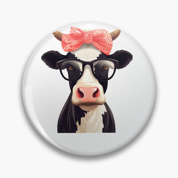 Item preview, Black Comic Cow With Sunglasses Red Bow Tie designed and sold by sbachstroem.