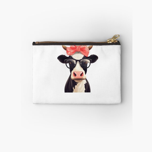 Item preview, Black Comic Cow With Sunglasses Red Bow Tie designed and sold by sbachstroem.