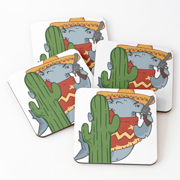 Item preview, Funny Mexican-Shark Hammerhead-Mexico Cowboy designed and sold by yunamaliskova.