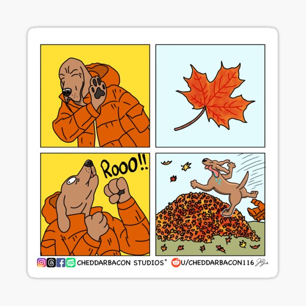 Leafy Doggo Sticker