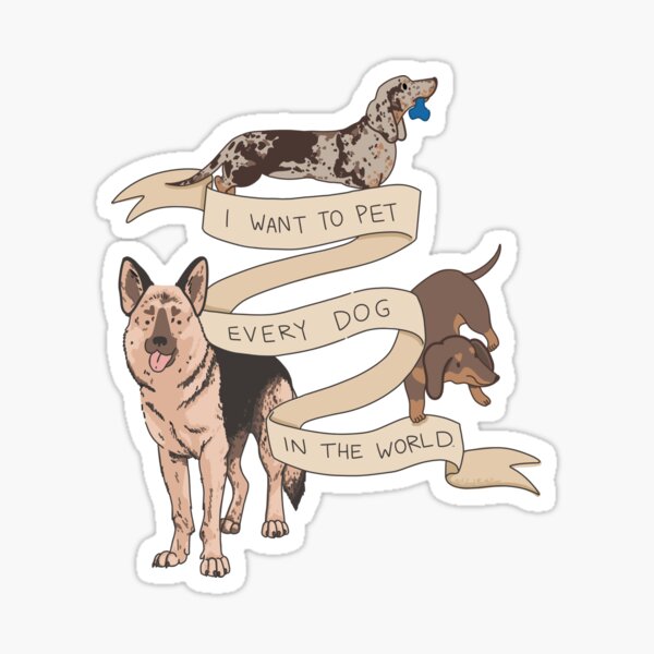 Item preview, I want is to pet all of the DOGS<3 - DOG LOVER white designed and sold by Itsdomd.