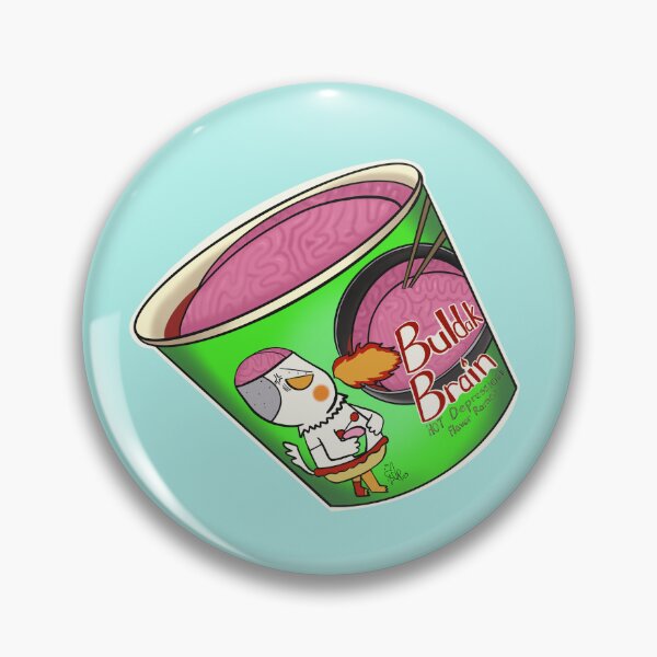 Item preview, Buldak Brain Ramen, Hot Depression Flavor designed and sold by ZombieCheshire.
