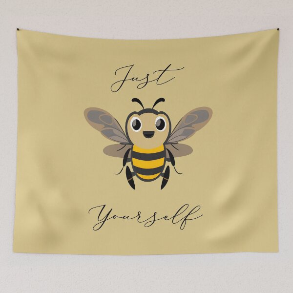 Item preview, Just Bee Yourself bee cartoon design designed and sold by RocketArtInd.