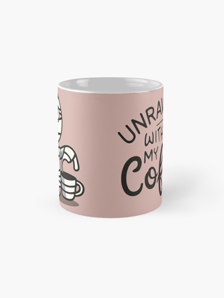 Coffee Mug, Mummy's Coffee Crisis - Unraveling Without My Brew designed and sold by OhPeachPosh
