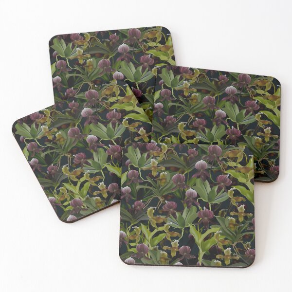Item preview, Tropical orchid on a Night garden designed and sold by Natalia Ruzhyna.