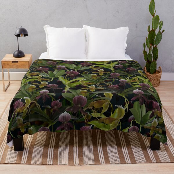 Item preview, Tropical orchid on a Night garden designed and sold by Natalia Ruzhyna.