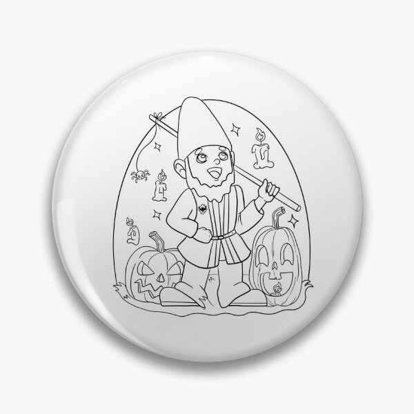 Item preview, DIY Color Me Halloween Gnome designed and sold by joyandart31.