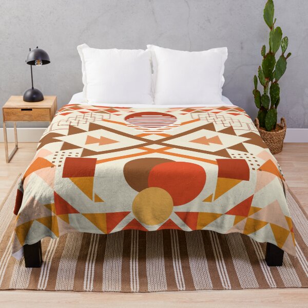 Item preview, Geometric Abstract, Circles, Triangles & Lines With Southwest Color Tones Theme designed and sold by FCS Specialties LLC.