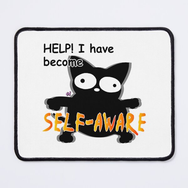 Item preview, Self-aware cat designed and sold by OddLobby.
