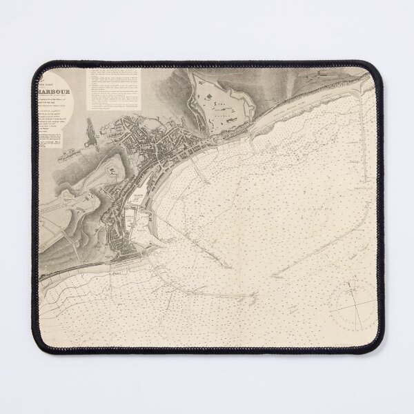 Item preview, Vintage Map of Dover Harbor UK (1910) designed and sold by BravuraMedia.