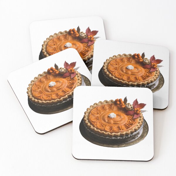 Item preview, Halloween Halloween Pumpkin Pie Halloween Pumpkin Cake Halloween Dessert Sticker Art Prints and More designed and sold by Kevin Lou.