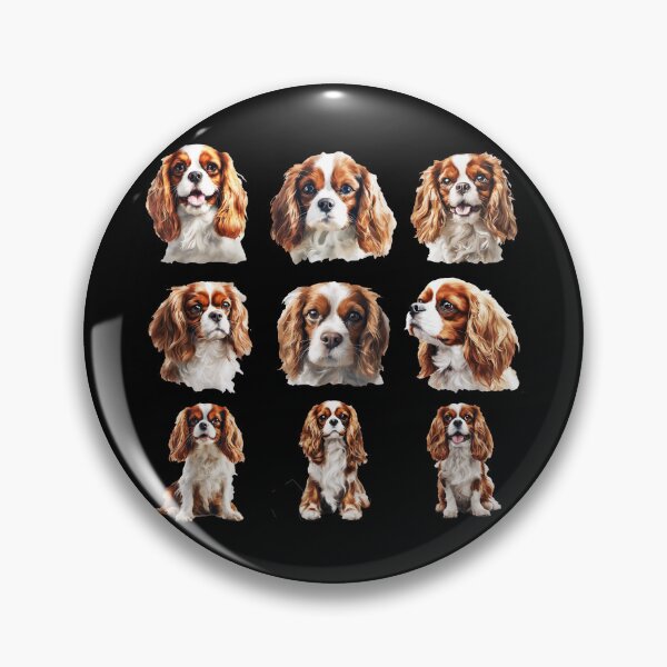 Item preview, Ensemble of Elegance: Nine Cavalier King Charles Spaniels designed and sold by SAS-Designer.