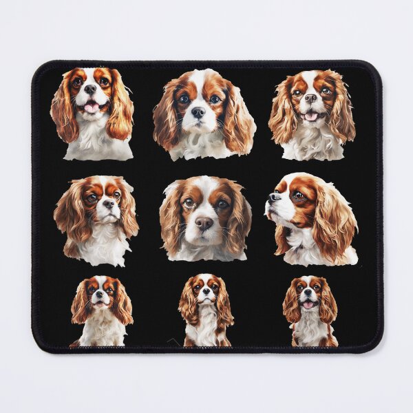 Artikelvorschau, Ensemble der Eleganz: Neun Cavalier King Charles Spaniels entworfen und verkauft von SAS-Designer.