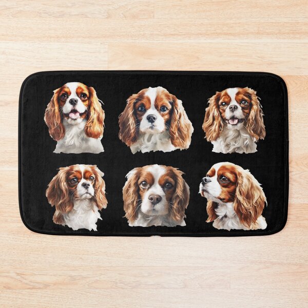 Item preview, Ensemble of Elegance: Nine Cavalier King Charles Spaniels designed and sold by SAS-Designer.