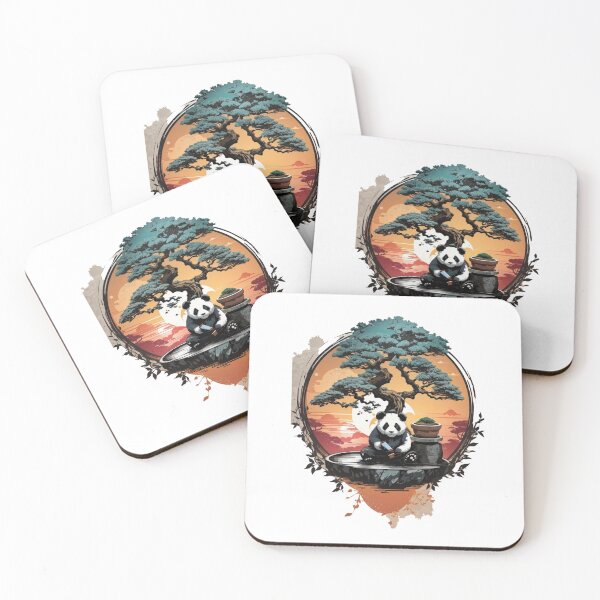 Item preview,  panda and bonsai trees designed and sold by Karaz's Animal Kingdom.