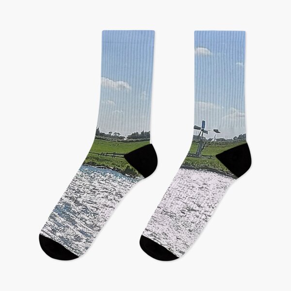 Item preview, Windmill, Water & Fields in the Sun designed and sold by hajarsdeco.