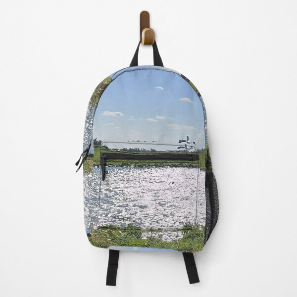 Item preview, Windmill, Water & Fields in the Sun designed and sold by hajarsdeco.